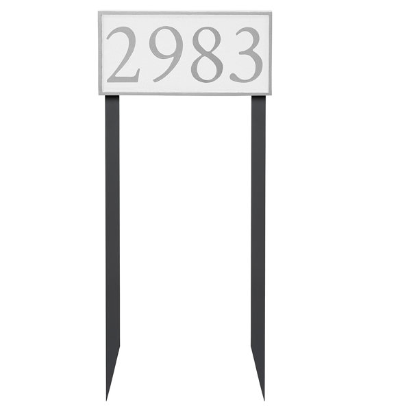 Montague Metal Products 1Line Lawn Address Sign Wayfair